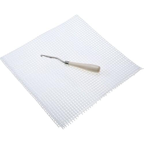 New Latch Hook Rug Making Material Tools DIY Hooking Knitting Blank Canvas Mesh For Beginners And Handicraft Lovers