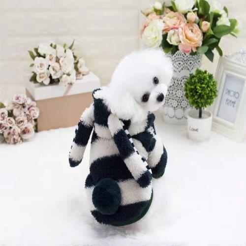 Dog Clothes for Small Dogs Cats Autumn Winter Cute Puppy Pet Coat Jacket Warm Fleece Big-Eared Rabbit down Clothes