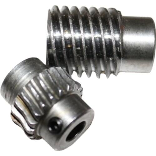 1M -20T 45#steel Speed ratio 1 :5 Hole D:8MM Worm Gear Reducer Transmission Parts