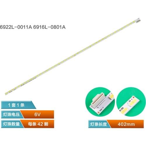 Para FOR skyworth 32E600F artículo lámpara 6922L-0011A 6916L0801A pantalla LC320EUN 42 1 pieza = 42LED 403 MM
