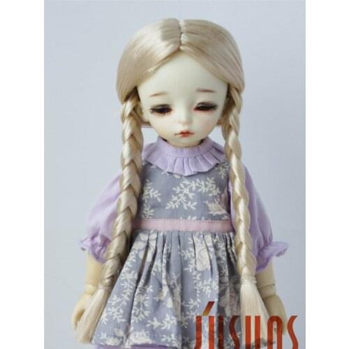 JD103 YOSD BJD wigs pretty long doll wigs Mid parting Pony synthetic mohair wig 6-7inch doll accessories
