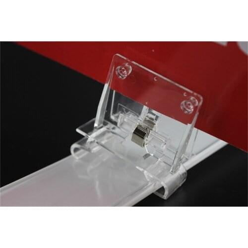 POP crystal label clip price tag holder shelf data strip channel fastener price talker advertising poster banner card clamp
