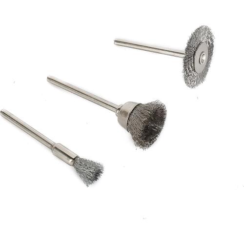 Stainless Steel Wire Wheel Brush Round Bench Grinder Rust Scale Carbon Removal Crimped Wire Wheel Brushes Deburring Wire Brush