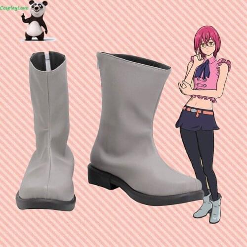 The Seven Deadly Sins Gowther Gray Cosplay Shoes Cosplay Long Boots Leather Custom Made For Christmas