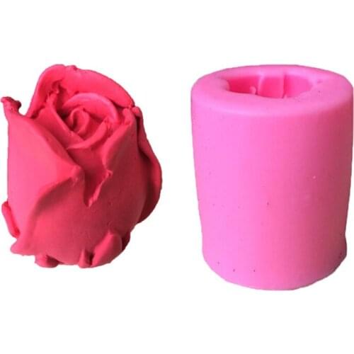 Silicone Plaster Flower Molds Handmade Soap Molds Fondant Flower Cake Molds Gypsum Rose Molds