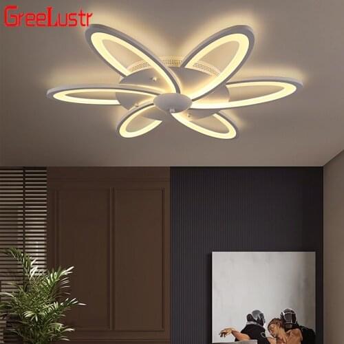 Modern Acrylic Design LED Ceiling Lights flower shape mounted Acrylic Ceiling lamp Fixture for baby children room Dimming Lustr