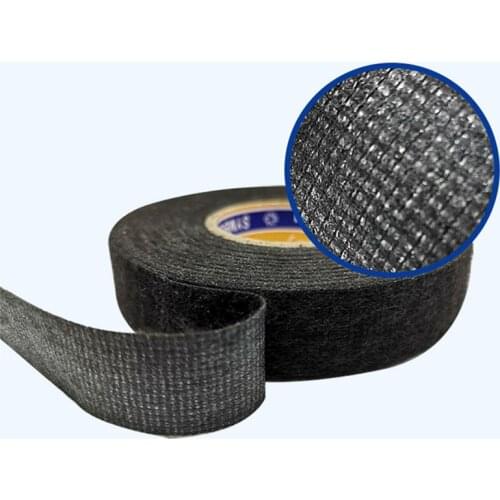 Heat-resistant Flame Retardant Flannel Tape 15 Meter Coroplast Adhesive Cloth Tape For Car Shock Absorption And Sound Insulation