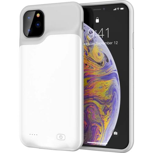 For iPhone 11 Slim Silicone shockproof Battery Charger Cases for iPhone 11 Pro Max Power Bank Case External Pack charger case