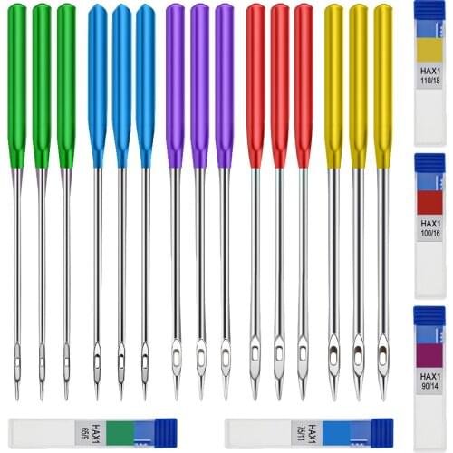 15x Universal Sewing Machine Needle Stainless Steel Regular Point for All Quality Sewing Machine