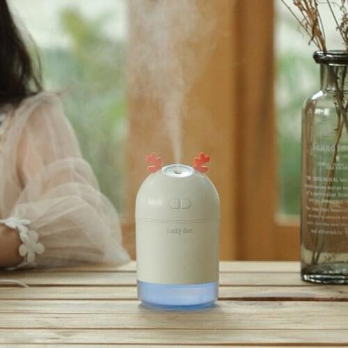 ELOOLE Lucky Deer Mini USB Air Humidifier Nano Humidification Wireless Mist Spray Heavy Fog No Noise For Car Home Office Desktop