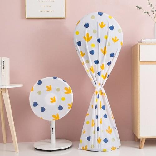 2pcs Fan Dust Cover Waterproof Accessories Fan Guard Home Storage Supplies Desktop Fan Cover Floor Round Fan Dust Cover