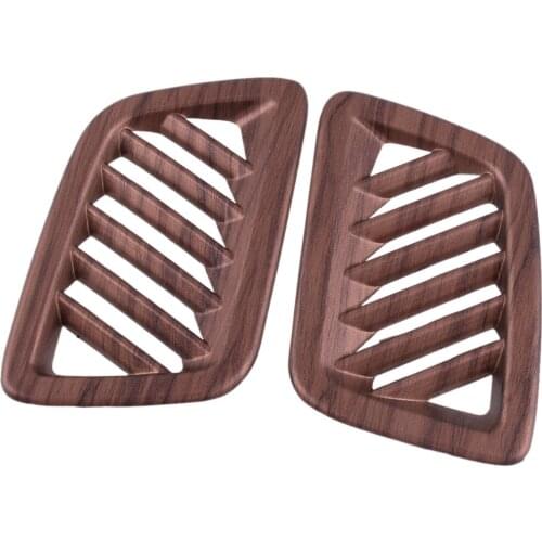 1 Pair Car Peach Wood Grain Dashboard Upper Air Vent Outlet Cover Trim ABS Fit For Honda CRV 2017 2018 2019 2020