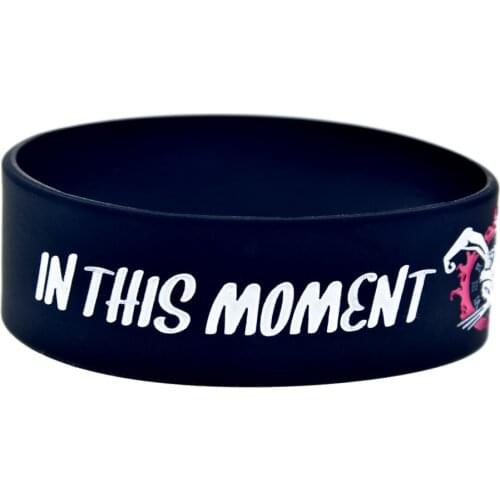 1PC In This Moment Silicone Bracelet One Inch Wide for Music Concert