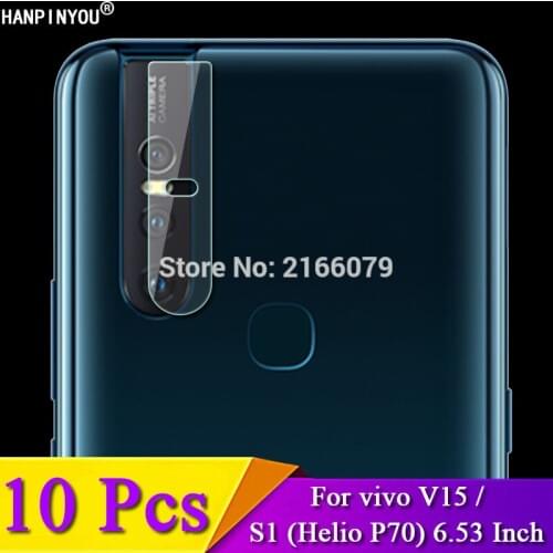 10 Pcs/Lot For vivo V15 / S1 (Helio P70) 6.53" Rear Camera Lens Protective Protector Cover Soft Tempered Glass Film Guard