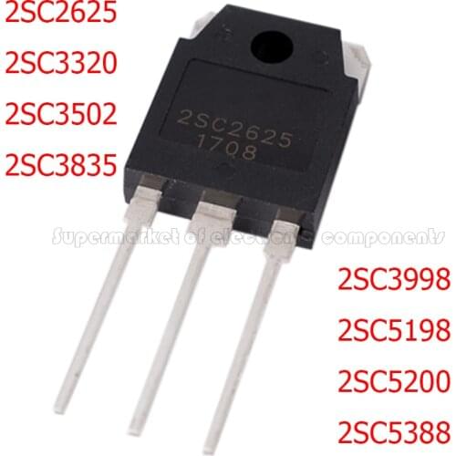 2PCS 2SC2625 2SC3320 2SC3502 2SC3835 TO-3P 2SC3998 2SC5198 2SC5200 2SC5388 TO3P New