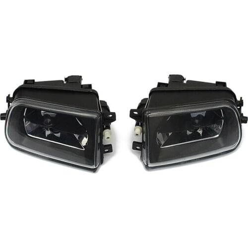 2x Front Driving Bumper Fog Light Lamp For BMW E39 528i 540i Z3 1997-2000 Black
