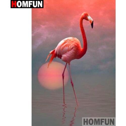 HOMFUN Full Square/Round Drill 5D DIY Diamond Painting "Animal bird" 3D Embroidery Cross Stitch 5D Home Decor A15998