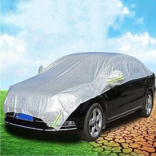 Car sunshade half cover car clothes convenient half car clothes aluminum film sunscreen heat insulation cover cool cover car