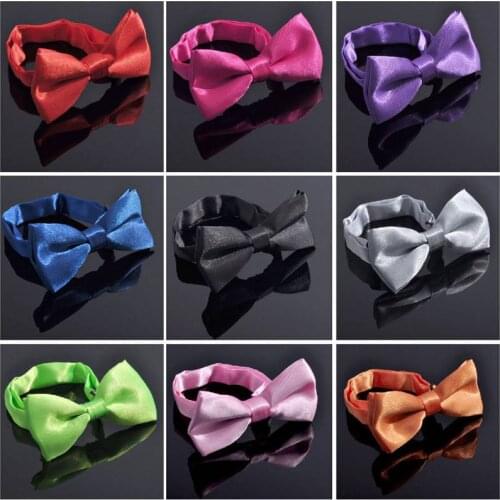 Bow Pre-Tied Tartan Children Satin Tie Dickie Boys Kids Novelty Bow New