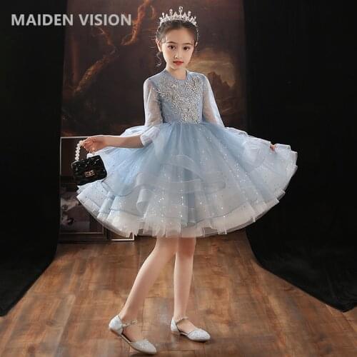 2-12year Kids Dress for Girls summer Fluffy cake dress Wedding Girl Dress Princess Party Pageant Formal Gown Teen Tulle dress