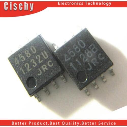 Dual Operational Amplifier 10PCS 4580 4580D NJM4580M JRC4580 SOP-8