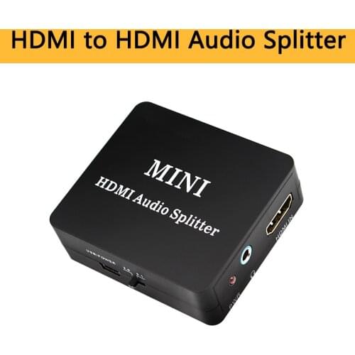 HDMI Audio Splitter to 3.5mm jack SPDIF COAXIAL out Amplifier Decoder 2CH/5.1CH Audio Extractor Mini Converter for PS4 PC