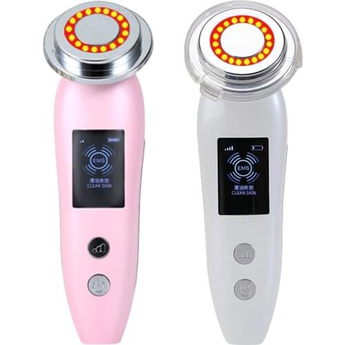 Portable LED Facial Firming Lifting Machine Face Skin Rejuvenation Face Eye Care Tools Beauty Massager Device Ems Micro Current