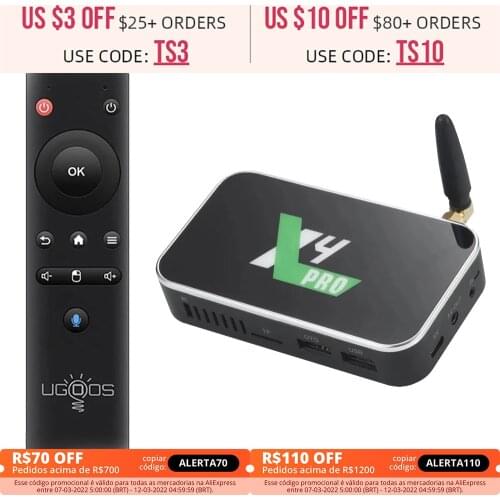 Presale Ugoos X4 PRO Smart TV Box Android 11 4GB 32GB X3 Plus 64GB DDR4 Amlogic S905X3 WiFi 1000M 4K 2GB 16GB Set Top Box