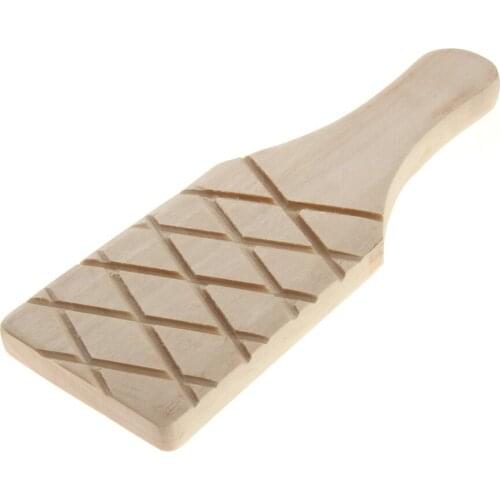 Grooved Ribbed Wooden Utensils Paddle Great Art Carving for Figurine Clay Pottery Manufacture Tools AUG889