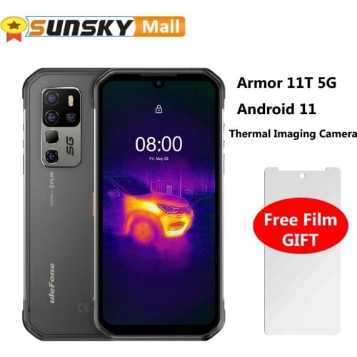 Ulefone Armor 11T 5G Network Rugged Phone 8GB 256GB Waterproof Face ID Fingerprint ID 5200mAh Battery 6.1" Android 11 Octa Core