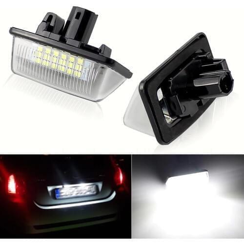 LED CANBUS No Error License Plate Lights for Toyota Crown(2003~2009) Number Plate lamps bulb Automotive accessories White @12V