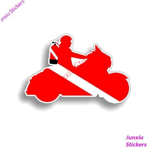 Scuba Diver Down Reflective Car Sticker Decals for Bumper Window Rear Windshield Laptop Other Vehicle Accessories KK14*9cm