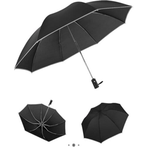 Reflective automatic umbrella car reverse umbrella folding business umbrella