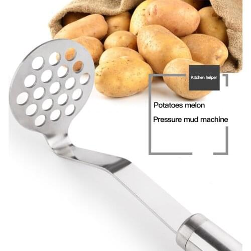 High Quality Practical Stainless Steel Potato Masher Ricer Puree Garlic Presser Vegetable Fruit Press Maker Kitchen Gadget Set