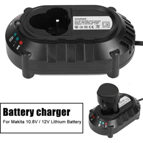 Fast Lithium Battery Quick Charger Charging Station Multi-protection for Makita 7.2V 10.8V Lithium Battery for BL1013 BL7010