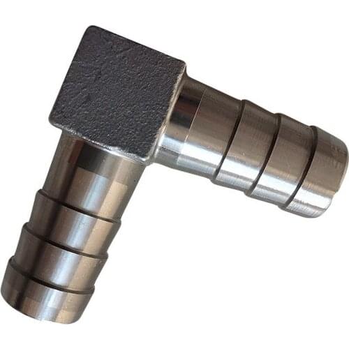 8mm-25mm Hose Barb 304 Stainless Steel Elbow Barbed Pipe Fitting Coupler Connector Adapter For Fuel Gas Water