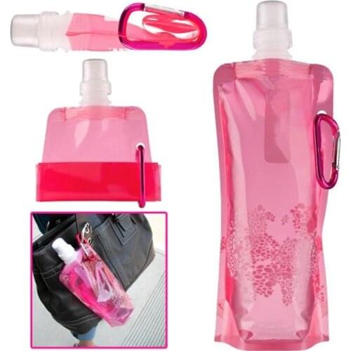 1PCS Portable Ultralight Foldable Water Bag Soft Flask Bottle Outdoor Sport Hiking Camping Water Bag Folding Water Bucket