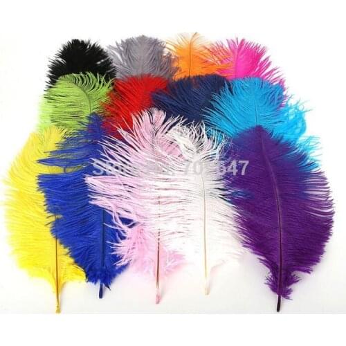 50pcs/lot! Ostrich Feathers 15-20 cm/ 6-8Inches Wedding Centerpieces,loose Ostrich feathers 13 colours for choice