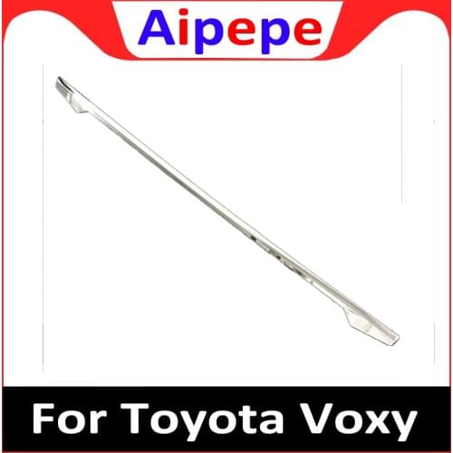 Auto Rear Trunk Trim Tail Tailgate Door Sticker for Toyota Voxy 2017 2018 Abs Chrome Auto Accessories