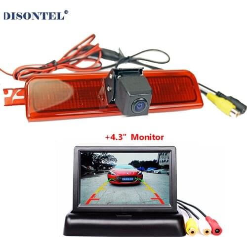 HD Car Brake Light Rear View Camera for Volkswagen Caddy 2003-2015 Backup Reverse Camera With 4.3" LCD Monitor