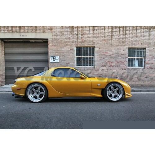 Car Accessories FRP Fiber Glass Feed Style Side Skirt Extension Fit For 1992-1997 RX7 FD3S Side Skirts
