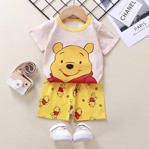 Toddler Girl Clothes Boy Outfits Phooh Short Sleeve Tracksuit 6months 6 Years Baby Infant Clothing Summer Cotton Casual Kids Set