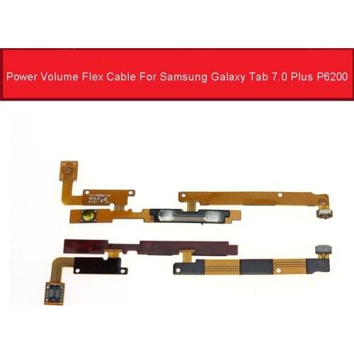 ON/OFF Power Volume Button Flex Cable For Samsung Galaxy Tab 7.0 Plus P6200 GT-P6200 Power Volume Control Key Side Replacement
