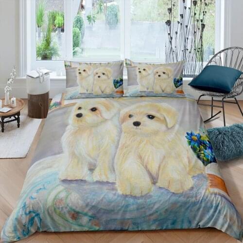 Animal Printed Bedding Set Fashion 3D Animal Duvet Cover 2/3pcs Bedclothes Pillowcase Quilt Comforter Covers Home Textile
