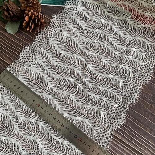 TD2967 24.5cm Skin-friendly, soft, elastic lace, wide lace, accessories,24.5cm dress, hemline, longer trim, diy