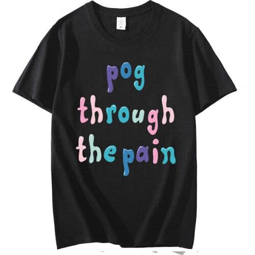 Tommyinnit Pog Through The Pain Summer Cotton T Shirts Tee Male Casual Short Sleeve Crewneck Streetwear Tee Shirt