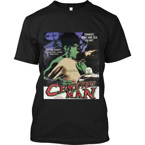 LIQRTUGEHI Cemetery Man aka DELLAMORTE DELLAMORE Movie Poster Horror Zombies T Shirt Gift Tee for Men Women