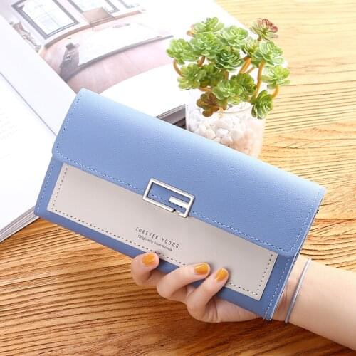 Fashion Luxury Brand Leather Wallets Women Bags Long Zipper Coin Purses Design Clutch Wallet Female Money Credit Card Holder