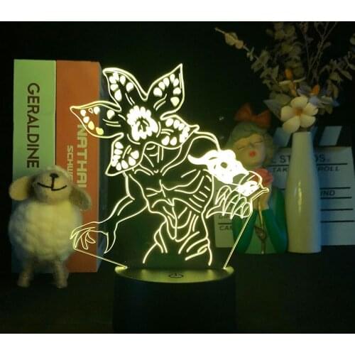 Monster A Quiet Place Touch Sensor 3D Night Light Bluetooth Control Movie Film Color Changing Dropship Delivery Delineascope Kid