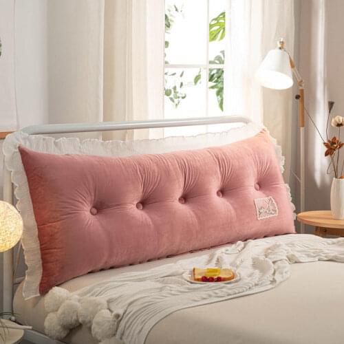 Soft Fluffy Lace Girly Big Pillows on the Bed and Sofa Skin-Friendly Fabric Decorate the Bedroom and Massage the Back as a Gift
